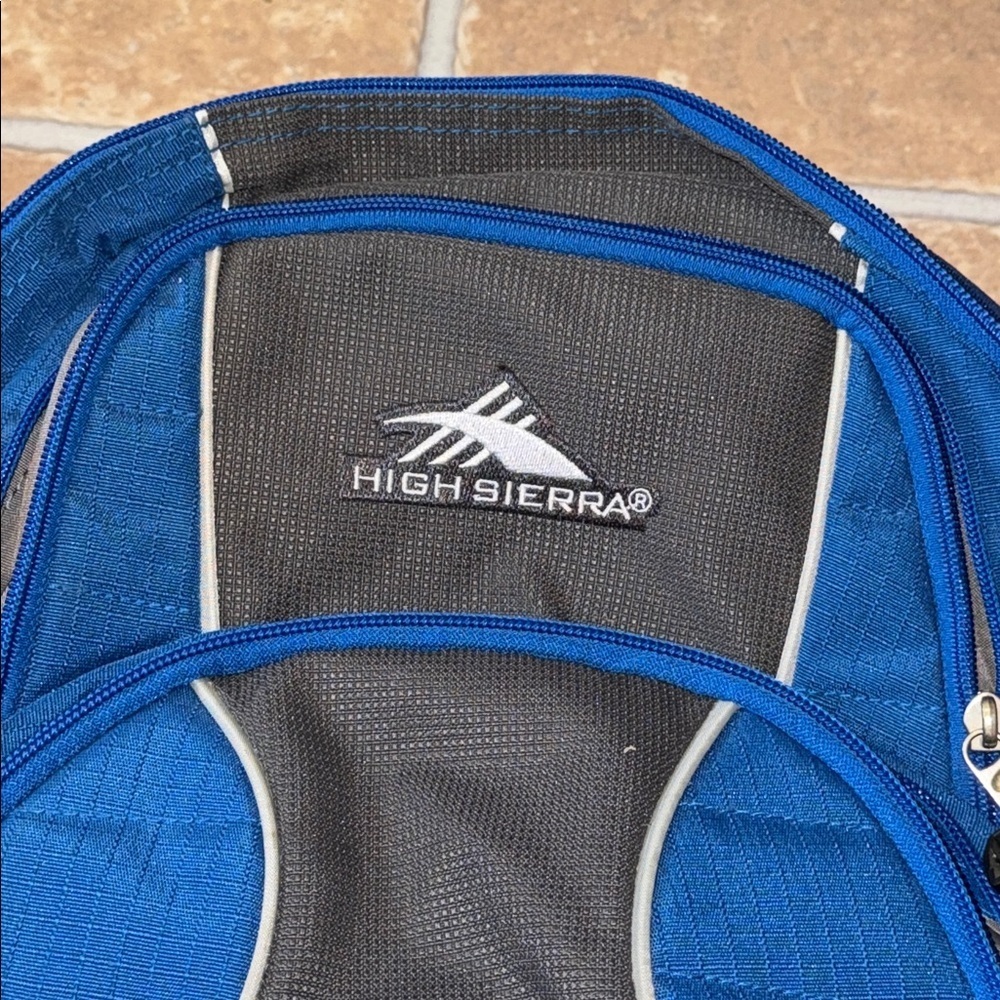 High Sierra Royal Blue and Black Backpack Bag School Travel Unisex